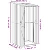 Sodo pašiūrės Ruda 103 x 86 x 200 cm Metalas