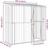 Sodo pašiūrės Ruda 203 x 85,5 x 200 cm Metalas