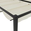 sodo pavėsinė su ištraukiamu stogo kremu 3x3 m plieno