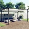 Pavėsinė su tinklinėmis sienelėmis, antracito, 3x3m, plienas