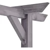 Sodo pergolė, pilkos spalvos, 400x40x205cm, impregnuota pušis