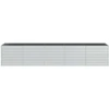 Sodo poilsio gultas, baltas, 128 cm, metalas, sen. stiliaus