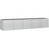 Sodo poilsio gultas, baltas, 128 cm, metalas, sen. stiliaus