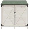 Sodo Sandėlys Balta 106 x 56 x 113,5 cm Kietasis pušinis medis