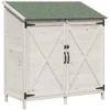 Sodo Sandėlys Balta 106 x 56 x 113,5 cm Kietasis pušinis medis