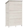 Sodo Sandėlys Balta 106 x 56 x 176,5 cm Kietasis pušinis medis