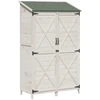 Sodo Sandėlys Balta 106 x 56 x 176,5 cm Kietasis pušinis medis