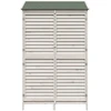 Sodo Sandėlys Balta 106 x 56 x 176,5 cm Kietasis pušinis medis