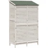 Sodo Sandėlys Balta 106 x 56 x 176,5 cm Kietasis pušinis medis