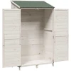 Sodo Sandėlys Balta 106 x 56 x 176,5 cm Kietasis pušinis medis