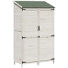 Sodo Sandėlys Balta 106,5 x 56 x 176 cm Kietasis pušinis medis