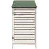 Sodo Sandėlys Balta 59,5 x 56 x 113,5 cm Kietasis pušinis medis