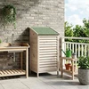 Sodo Sandėlys Balta 59 x 56 x 113,5 cm Kietasis pušinis medis