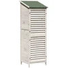Sodo Sandėlys Balta 59 x 56 x 176 cm Kietasis pušinis medis