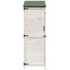 Sodo Sandėlys Balta 59,5 x 56 x 176,5 cm Kietasis pušinis medis