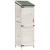 Sodo Sandėlys Balta 59,5 x 56 x 176,5 cm Kietasis pušinis medis
