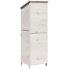 Sodo Sandėlys Balta 59,5 x 56 x 176,5 cm Kietasis pušinis medis