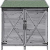Sodo Sandėlys Pilka 106 x 56 x 113,5 cm Kietasis pušinis medis