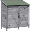 Sodo Sandėlys Pilka 106 x 56 x 113,5 cm Kietasis pušinis medis