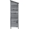 Sodo Sandėlys Pilka 106 x 56 x 176,5 cm Kietasis pušinis medis