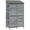 Sodo Sandėlys Pilka 106 x 56 x 176,5 cm Kietasis pušinis medis