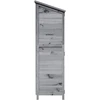 Sodo Sandėlys Pilka 106 x 56 x 176,5 cm Kietasis pušinis medis