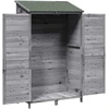 Sodo Sandėlys Pilka 106 x 56 x 176,5 cm Kietasis pušinis medis