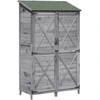 Sodo Sandėlys Pilka 106 x 56 x 176,5 cm Kietasis pušinis medis