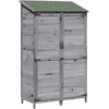 Sodo Sandėlys Pilka 106,5 x 56 x 176 cm Kietasis pušinis medis