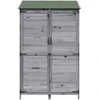Sodo Sandėlys Pilka 106,5 x 56 x 176 cm Kietasis pušinis medis