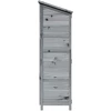 Sodo Sandėlys Pilka 106,5 x 56 x 176 cm Kietasis pušinis medis