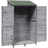 Sodo Sandėlys Pilka 106,5 x 56 x 176 cm Kietasis pušinis medis
