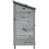 Sodo Sandėlys Pilka 59 x 56 x 113,5 cm Kietasis pušinis medis