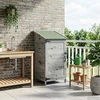 Sodo Sandėlys Pilka 59 x 56 x 113,5 cm Kietasis pušinis medis
