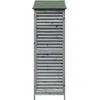 Sodo Sandėlys Pilka 59 x 56 x 176 cm Kietasis pušinis medis