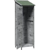 Sodo Sandėlys Pilka 59 x 56 x 176 cm Kietasis pušinis medis