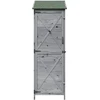 Sodo Sandėlys Pilka 59,5 x 56 x 176,5 cm Kietasis pušinis medis