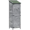 Sodo Sandėlys Pilka 59,5 x 56 x 176,5 cm Kietasis pušinis medis