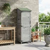 Sodo Sandėlys Pilka 59,5 x 56 x 176,5 cm Kietasis pušinis medis