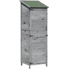 Sodo Sandėlys Pilka 59,5 x 56 x 176,5 cm Kietasis pušinis medis