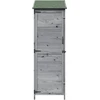 Sodo Sandėlys Pilka 59,5 x 56 x 176,5 cm Kietasis pušinis medis