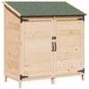 Sodo Sandėlys su stogu Natūrali 106,5 x 56 x 113,5 cm
