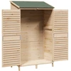 Sodo Sandėlys su stogu su saugykla Natūrali 106 x 56 x 176,5 cm