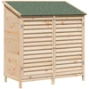 Sodo Sandėlys su stogu su saugykla Natūrali 106 x 56 x 113,5 cm
