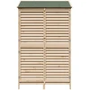 Sodo Sandėlys su stogu su saugykla Natūrali 106 x 56 x 176,5 cm