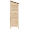 Sodo Sandėlys su stogu su saugykla Natūrali 106 x 56 x 176,5 cm