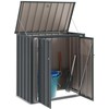 Sodo saugojimo dėžė Juoda 101,5 x 57 x 100,5 cm Plienas