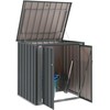 Sodo saugojimo dėžė Juoda 101,5 x 82 x 100 cm Plienas