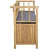Lauko baldų komplektas Sodo Saugojimo Suolas 110 x 47 x 80 cm Bambukas Natūrali