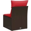 | Sodo sofa | su pagalve Ruda 55 x 62 x 69 cm poliratanas